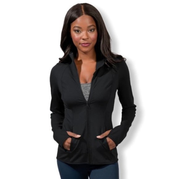 Yogalicious Women's Jacket Active Zip Up in White - Picture 7 of 7